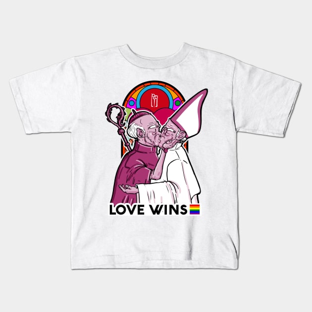 LOVE WINS Kids T-Shirt by LuisCastaneda